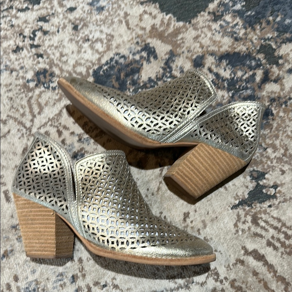 Jeffrey Campbell Metallic Ankle Boots